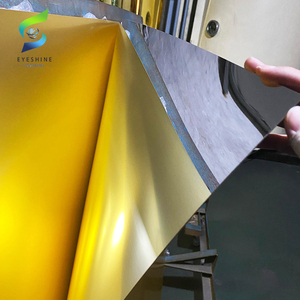 Eyeshine 2mm Vàng Tự dính bán trong suốt một mặt gương <span class=keywords><strong>plexiglass</strong></span> tấm Acrylic cho tường - Product Image 3