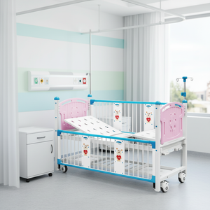 <span class=keywords><strong>Lit</strong></span> <span class=keywords><strong>d</strong></span>'<span class=keywords><strong>hôpital</strong></span> pédiatrique médical réglable manuellement avec barrières de sécurité pour les soins à domicile et l'utilisation hospitalière - Product Image 5
