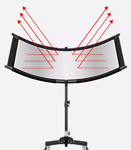 Actualización 156*61CM Catch Light <span class=keywords><strong>Arclight</strong></span> Curved U Shaped Plegable Photo Studio Background Board 86cm Light Stand - Product Image 1