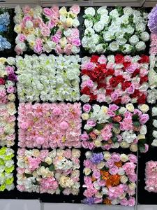 ฉากหลังดอกไม้ประดิษฐ์โทนสีฝันหวาน พร้อมการจัดดอกไม้ไล่เฉดสีเพื่อการตกแต่งวันหยุดแสนโรแมนติก - Product Image 5