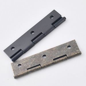 Charnière de type H standard 74x34mm en fer à montage en surface, bronze antique noir, antirouille, quincaillerie pour meubles - Product Image 3