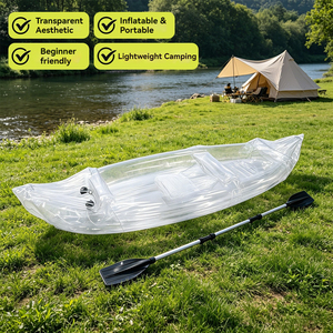 <span class=keywords><strong>Kayak</strong></span> gonflable transparent en PVC épais pour 2 personnes, pliable, portable, pour la <span class=keywords><strong>pêche</strong></span> et les sports nautiques <span class=keywords><strong>de</strong></span> loisirs - Product Image 3