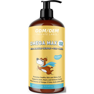 Жидкая добавка для собак с рыбьим/лососевым/крейлловым маслом (Омега-3, EPA, DHA) для улучшения здоровья шерсти, уменьшения выпадения и зуда кожи. OEM/ODM. - Product Image 1
