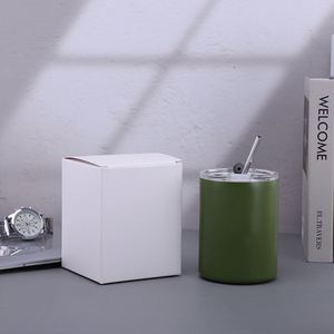 304 Stainless Steel <b>Double</b> <b>Wall</b> Insulated Cup Foreign Trade Cross-border Portable Coffee Cup for Women High Appearance Straw Cup - Product Image 4