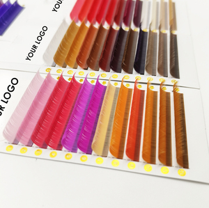 Ciglia Finte Lashestar all'Ingrosso, Vassoio di Ciglia in Cashmere Personalizzate, Etichetta Privata, Estensioni Ciglia Individuali <span class=keywords><strong>Colorate</strong></span> - Product Image 6