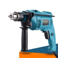 Perceuse électrique à moteur à balais 220V, perceuse à main domestique, perceuse à percussion double usage à vitesse variable, pour perçage