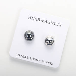 ヒジャーブ用非スナッグマグネットピンイスラム教徒スカーフ用ヒジャーブブローチ超強力なヒジャーブマグネット付きパールジュエリー - Product Image 4