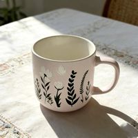 Vente en gros de tasses à café en céramique style Ins personnalisé tasses peintes à la main en céramique tasses à eau personnalisées