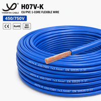 H07V-K PVC-isolierter Einadrig Flexibler Kupferdraht 450/750V CE RoHS Klasse 5 Mehradrig 0,5-240mm² Geräte-Innenverkabelung