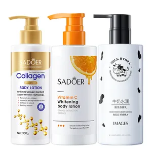 Oem Images Lichaamsverzorgingsproducten Bot Collageen Bodylotion Geitenmelk Vitamine C Voedende Huid Whitening Bodycrème Voor Zwarte Huid