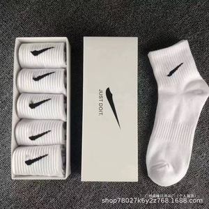 Athletic <b>Socks</b> Cotton Mid Calf Running Basketball Youth Sport <b>Socks</b> Solid Color Breathable Durable - Product Image 5