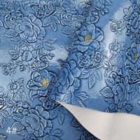 Cuir synthétique PU en gros, imitation cuir gaufré floral camélia pour artisanat, sacs DIY, pochettes, rembourrage de canapé, ballons de football, imperméable