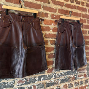 Produttore di Abbigliamento, Pantaloncini in <span class=keywords><strong>Pelle</strong></span> Personalizzati da Uomo Stile Street, Pantaloncini in Denim Vintage Lavati con Borchie Personalizzate - Product Image 4