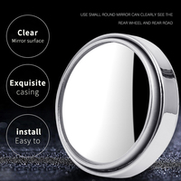 Espejo de punto ciego Universal HD, espejo retrovisor giratorio ajustable de gran angular, espejo Circular pequeño, piezas y accesorios para automóviles