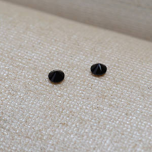 50 Piezas de Material para Joyería, Ojos Barrocos de Circonia Negra, Hechos a Mano, 3988 - Product Image 2