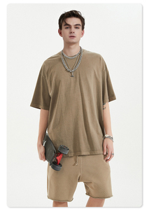 Fabricants de t-shirts MT2644, t-shirts personnalisés 100% coton 200 GSM, t-shirts à effet délavé, t-shirts surdimensionnés pour hommes - Product Image 6