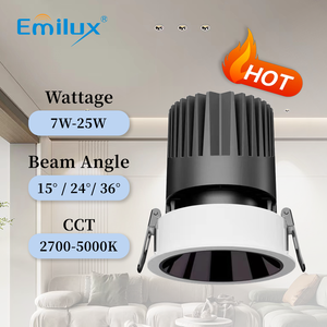 12W Dimmable Réglable Cob LED Downlight Moderne Encastré Plafond LED <span class=keywords><strong>Spot</strong></span> avec Corps en Aluminium - Product Image 1