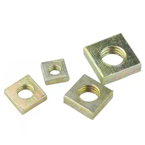 Color Zinc Plated Square Nut Stamping Nut with High Precision Square Thin Nuts DIN562 DIN557