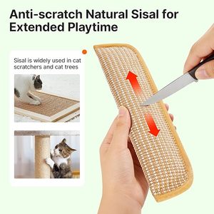 2 Piezas Juguete Rascador para Gatos <span class=keywords><strong>de</strong></span> Lino Ecológico, Recargable, Duradero, Interactivo, para Masticar/Morder, Uso Diario - Product Image 4