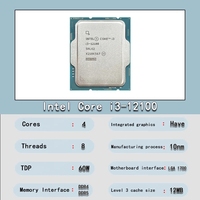 NEW Core I3 12100 I3 12100F I5 15 12400F I5 12400 I5 12500 LGA 1700CPU Processor