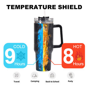 Vaso Térmico de Acero Inoxidable de Alta Calidad de 40 oz, Taza de Viaje para Café o Cerveza, con Doble Pared y Aislamiento al Vacío, con Asa - Product Image 3