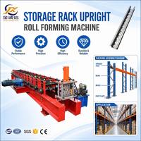 Máquina Automática para Fabricación de Estanterías Metálicas de Almacenamiento Vertical, con Formación en Frío de Perfiles de Acero para Palés