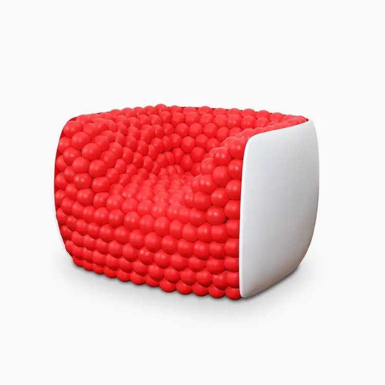 Silla moderna de burbujas de ocio de fibra de vidrio, silla de salón con forma de bola de diseño de lujo, sillón de arándano para muebles para el hogar