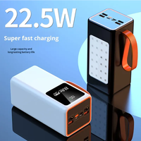 Batterie externe portable intelligente personnalisée haute capacité 30000 mAh, charge rapide, entrée Type-C, sortie USB/DC, écran LED, 22,5 W, Li-Polymère