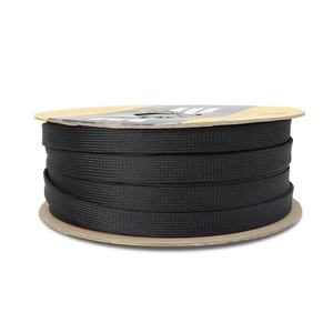 ปลอกสายเคเบิลถัก PET ที่มีความหนาแน่นสูงขยายได้ปลอกหุ้มไนลอนหุ้มฉนวน - Product Image 5