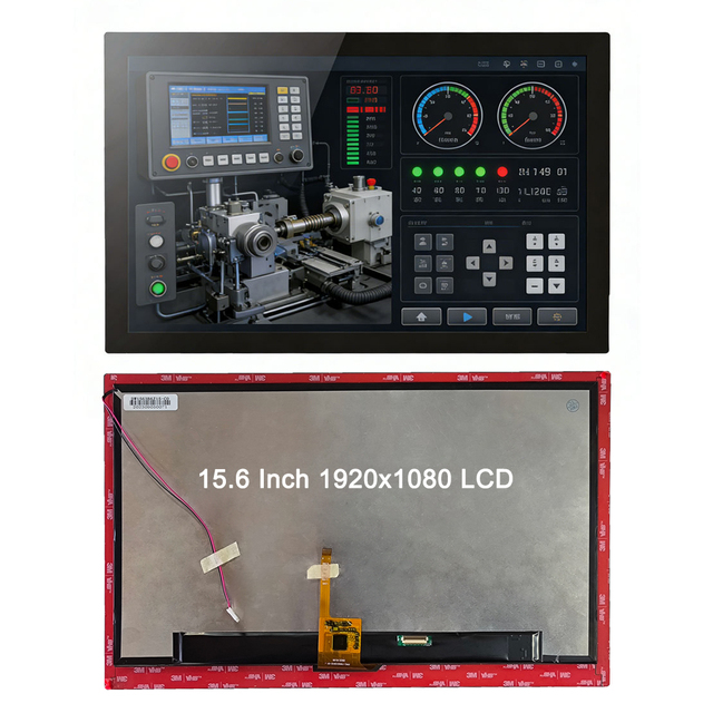 Kingtech 15.6 Inch 1920x1080 LCD Thin FHD Panel IPS TFT LCD Module Touch Screen Monitor Available With  Driver Board