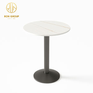 कस्टम वर्ग कॉफी दुकान आधुनिक फास्ट फूड टेबल टॉप राउंड वाणिज्यिक कैफे संगमरमर रेस्तरां फर्नीचर तालिका कैफेटेरिया के लिए - Product Image 4