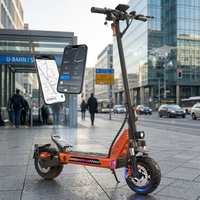 Trottinette électrique pliable à deux roues Tufront 1000W 48V 13Ah avec double suspension et batterie au lithium pour adultes