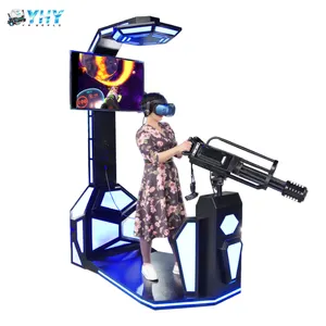 Centro de compras htc viver capacete 360 graus, gatling de realidade virtual vr arma gudong, simulador de realidade virtual, suporte