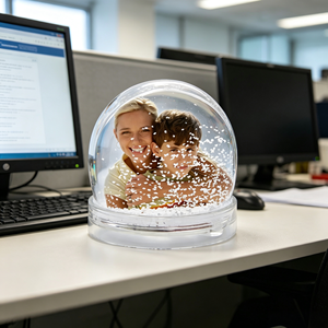Promotional Eco-Friendly Plastic Empty Classic Photo Snow Globe Picture Frame Snow <strong>Ball</strong> DIY Gifts - Product Image 5