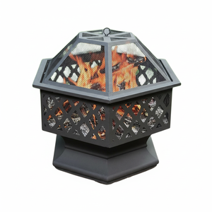 Foyer à bois grand foyer en métal bol extérieur pour brûleur de jardin de patio pour intérieur et cour - Product Image 1