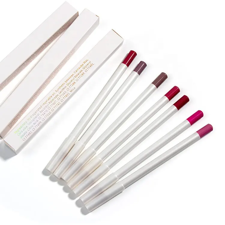High Quality 16 Colors Creamy Lip Liners Long Lasting Lipstick Pen Waterproof Lip Liner Pencil