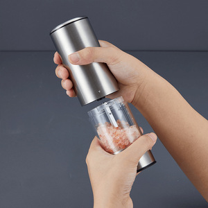 Electric Pepper Grinder Stainless Steel USB Rechargeable Kitchen Seasoning Mill Automatic Grinding For Home Use - Product Image 2