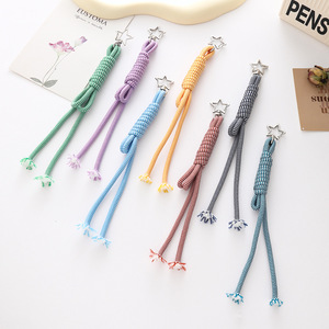 Miu-style Woven Eco-Friendly Bag Pendant Rope Keychain Personalized DIY Bag Decoration <b>Accessories</b> <b>Braided</b> Rope - Product Image 4