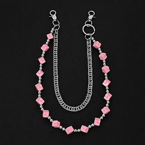 Nuova Tendenza: Catena per Jeans da Donna a Doppio Strato con <span class=keywords><strong>Cubo</strong></span> <span class=keywords><strong>di</strong></span> <span class=keywords><strong>Rubik</strong></span> Colorato, Catena per Vita Artigianale, Ciondolo per Jeans - Product Image 5