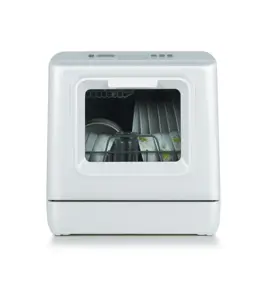 4 takım Mini bulaşık yıkama makinesi/masa üstü bulaşık makinesi elektrikli karton plastik beyaz Rv çamaşır makinesi ve kurutma tezgah 220