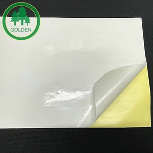 Rouleau de papier autocollant enduit 120 g/m² à forte adhérence, papier autocollant pour étiquettes d'expédition - Product Image 4