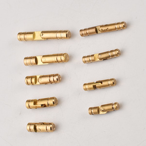 Bisagras Cilíndricas de Cobre, Herrajes de Latón, Diseño Minimalista de Media Mortaja, Bisagras Duraderas para Muebles 4 154 174 204 255 155 175 195 - Product Image 1