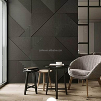 Panneau mural décoratif intérieur en polyuréthane PU artificiel, design moderne, imitation grande dalle, ignifuge, applications hôtelières