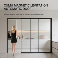 CUMU Moderno Operador de Puerta Corredera Automática de Levitación Magnética Silenciosa con Motor DC sin Escobillas y Rieles Activados por Sensor para Hospitales y Hoteles