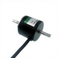 Encodeur rotatif à double arbre de 6 mm, encodeur à roue de mesure 360 PPR, encodeur rotatif incrémental à double arbre 5-24 VDC