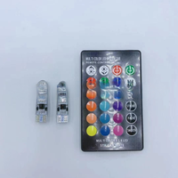 Indicateur de télécommande de voiture RGB Burst Brilliant T10 LED 6SMD High Brightness Silicone License Plate Light