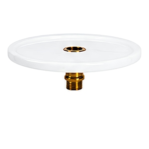 Luxury White Marble Hookah Brass Gold Shisha Water Pipe Wholesale Supplier Luxury Marble Hookah Shisha Set with Brass Metal Stem - Product Image 2