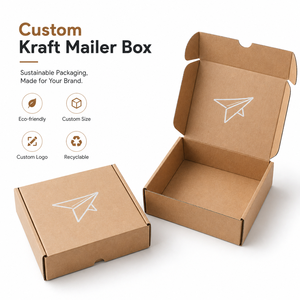 Own Factory Hot Selling Corrugated Mailer Boxes Eco Friendly Recyclable Custom Logo Printed Shipping Boxes For Apparel Packaging - Product Image 2