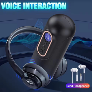 5 Sucking 3 Telescopic LED Displaying Male Masturbation Toy with Heated <b>Vibration</b> Thrusting Function - Product Image 4
