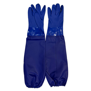 <span class=keywords><strong>Guantes</strong></span> de Seguridad con Protección Extendida para Brazos, Acabado Azul Arena, para Limpieza Profunda Profesional y Pesca, Venta al Por Mayor - Product Image 2